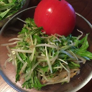 水菜とモヤシ★ポン酢おろし～♪